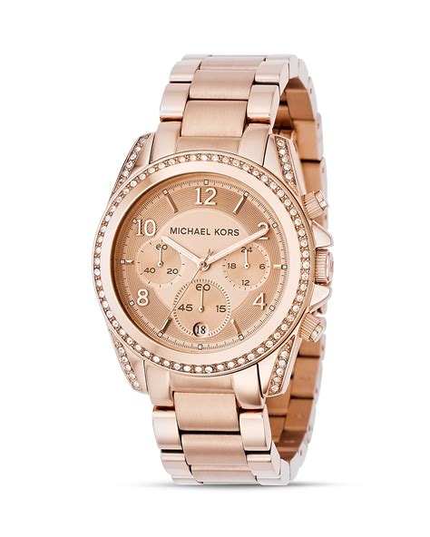 michael kors weiss rose uhr|michael kors rose gold tone.